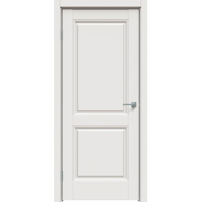 Дверь межкомнатная Concept-656 ПВХ Белоснежно матовый, глухая, царговая