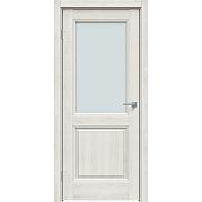 Дверь межкомнатная Concept-657 ПВХ Дуб патина золото, остекленная, прозрачное, царговая