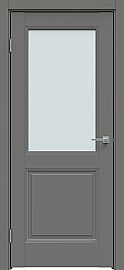 Дверь межкомнатная "Concept-657" Медиум грей, стекло Сатинат белый