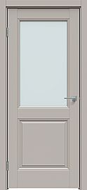 Дверь межкомнатная "Concept-657" Шелл грей, стекло Сатинат белый