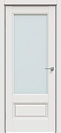Дверь межкомнатная "Concept-661" Белоснежно матовый, стекло Прозрачное
