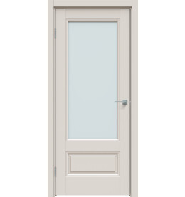 Дверь межкомнатная Concept-661 ПВХ, Лайт грей, остекленная, прозрачное, царговая