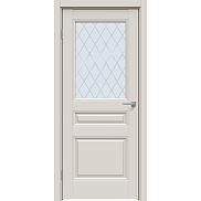 Дверь межкомнатная "Concept-663" Лайт грей, стекло Ромб