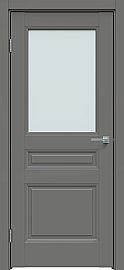 Дверь межкомнатная "Concept-663" Медиум грей, стекло Сатинат белый