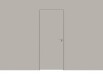 Дверь межкомнатная Concept-701 ПВХ, Шелл грей, глухая, кромка алюминиевая матовый хром, каркасно-щитовая