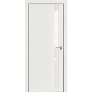 Дверь межкомнатная "Concept-702" Белоснежно матовый стекло Лакобель белый, кромка-ABS