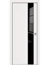 tumb 1 - ДП Concept-703 Белоснежно матовый, Лакобель чёрный  200*80, кромка-чёрная матовая