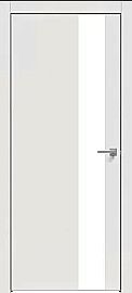 Дверь межкомнатная  "Concept-703" Белоснежно матовый стекло Лакобель белый, кромка ABS