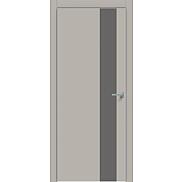 Дверь межкомнатная "Concept-703" Шелл грей вставка Медиум грей, кромка-ABS