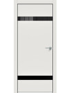 tumb 1 - ДП Concept-704 Белоснежно матовый, Лакобель чёрный  200*80, кромка-чёрная матовая