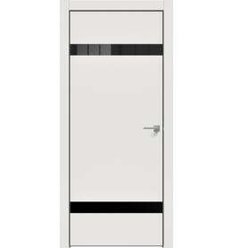 Дверь межкомнатная, скрытого монтажа Triadoors Concept, кромка алюминиевая черная матовая