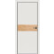Дверь межкомнатная Concept-707 ПВХ, Белоснежно матовый, глухая, кромка алюминиевая черная матовая, каркасно-щитовая
