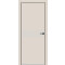 Дверь межкомнатная Concept-707 ПВХ, Магнолия, глухая, кромка алюминиевая черная матовая, каркасно-щитовая