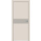 Дверь межкомнатная Concept-707 ПВХ, Магнолия, глухая, кромка алюминиевая матовый хром, каркасно-щитовая