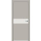 ДП Concept-707 Шелл грей, Белоснежно матовый  200*80, кромка-матовый хром