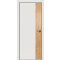 Дверь межкомнатная Concept-708 ПВХ, Белоснежно матовый, глухая, кромка алюминиевая черная матовая, каркасно-щитовая