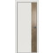 Дверь межкомнатная Concept-708 ПВХ, Белоснежно матовый, глухая, кромка алюминиевая матовый хром, каркасно-щитовая