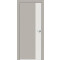 ДП Concept-708 Шелл грей, Белоснежно матовый  200*80, кромка-матовый хром