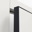 Дверь межкомнатная Concept-709 ПВХ Шелл грей, глухая, кромка алюминиевая черная матовая, каркасно-щитовая