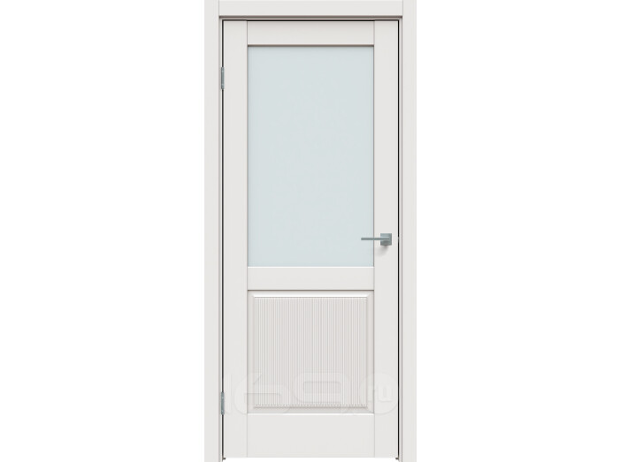 ДП ПГ Concept-672 Белоснежно матовый Сатинат белый 190*60