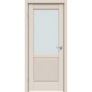 Дверь межкомнатная Concept-672 ПВХ, Магнолия, остекленная, сатинат белый, царговая