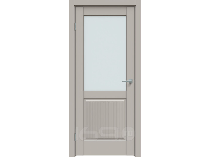 ДП ПГ Concept-672 Шелл грей Сатинат белый 200*80