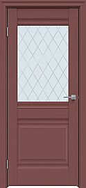 Дверь межкомнатная "Design-626" Лофт ред стекло Ромб