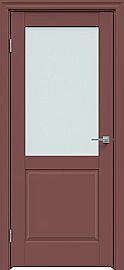Дверь межкомнатная "Design-629" Лофт ред стекло Сатинат белый
