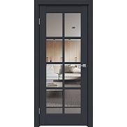 Дверь межкомнатная "Design-636" Дарк блю стекло Прозрачное