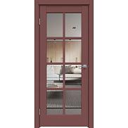 Дверь межкомнатная "Design-636" Лофт ред стекло Прозрачное