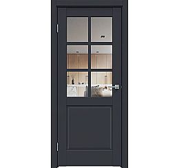 Дверь межкомнатная "Design-638" Дарк блю стекло Прозрачное