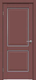 Дверь межкомнатная "Design-652" Лофт ред стекло Сатинат белый