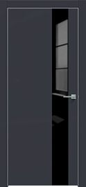 ДП Design-703 Дарк блю Лакобель белый 200*80, кромка-матовый хром