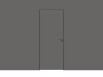 Дверь межкомнатная Concept-701 ПВХ, Медиум грей, глухая, кромка алюминиевая черная матовая, каркасно-щитовая