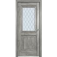 Дверь межкомнатная  "Future-621" Дуб Винчестер серый, стекло Ромб
