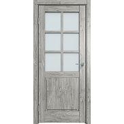 Дверь межкомнатная  "Future-638" Дуб Винчестер серый, стекло Сатинато белое