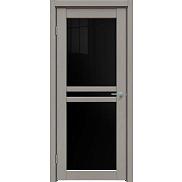 Дверь межкомнатная "Future-506" Дуб Серена каменно-серый, стекло Лакобель чёрное
