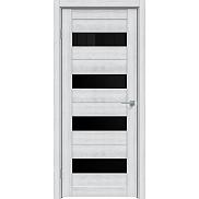 Дверь межкомнатная "Future-571" Дуб патина серый, стекло Лакобель чёрный