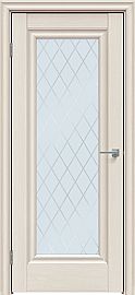 Дверь межкомнатная "Future-591" Дуб Серена керамика, стекло Ромб
