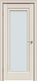 Дверь межкомнатная "Future-591" Дуб Серена керамика, стекло Сатинат белый