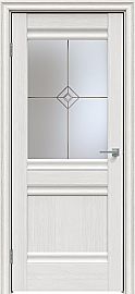Дверь межкомнатная "Future-593" Дуб Серена светло-серый, стекло Стелла