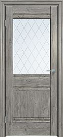 Дверь межкомнатная "Future-593" Дуб винчестер серый, стекло Ромб