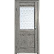 Дверь межкомнатная "Future-593" Дуб винчестер серый, стекло Ромб