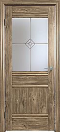 Дверь межкомнатная "Future-593" Дуб Винчестер трюфель, стекло Стелла