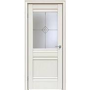 Дверь межкомнатная "Future-593" Мелинга белая, стекло Стелла