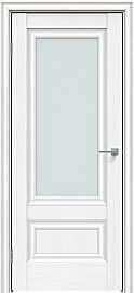 Дверь межкомнатная "Future-599" Дуб серена белый кристалл, стекло Сатинат белый