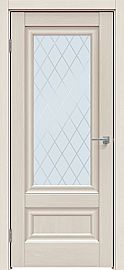 Дверь межкомнатная "Future-599" Дуб Серена керамика, стекло Ромб