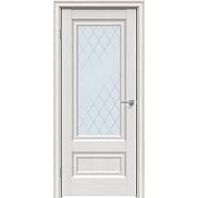 Дверь межкомнатная "Future-599" Дуб Серена светло-серый, стекло Ромб