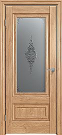 Дверь межкомнатная "Future-599" Дуб Винчестер светлый, стекло Сатин графит лак прозрачный