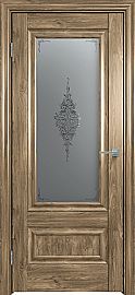 Дверь межкомнатная "Future-599" Дуб Винчестер трюфель, стекло Сатин графит лак прозрачный